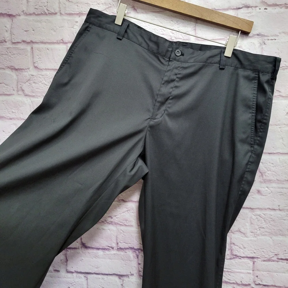 Nike Golf Black Dri Fit Chino Pants 38x30 Fits 40 Performance Athleisure Gorp - Picture 5 of 9